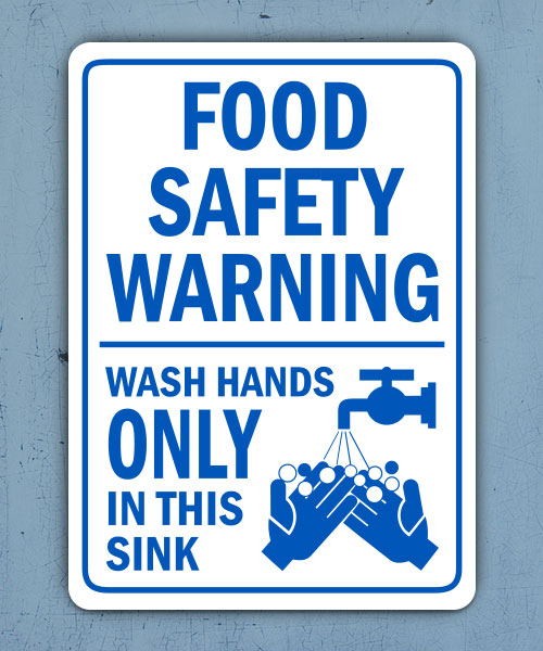 Wash Hands Only In This Sink Sign
