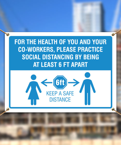 Practice Social Distancing Banner