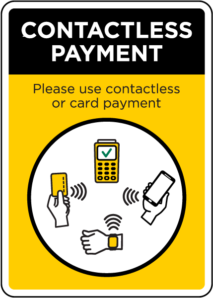 Contactless Payment Sign