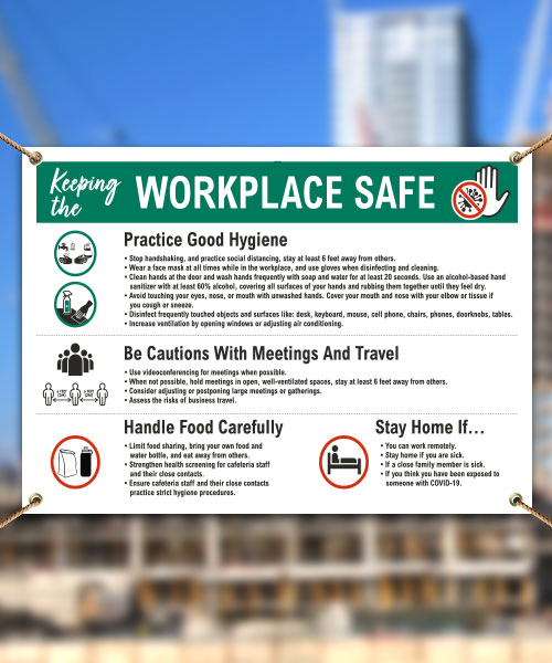 Keeping the Workplace Safe Banner