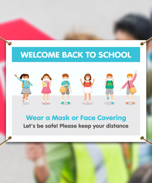 Back to School Wear a Mask Banner