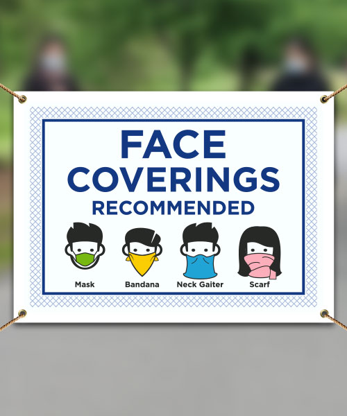 Face Coverings Recommended Banner