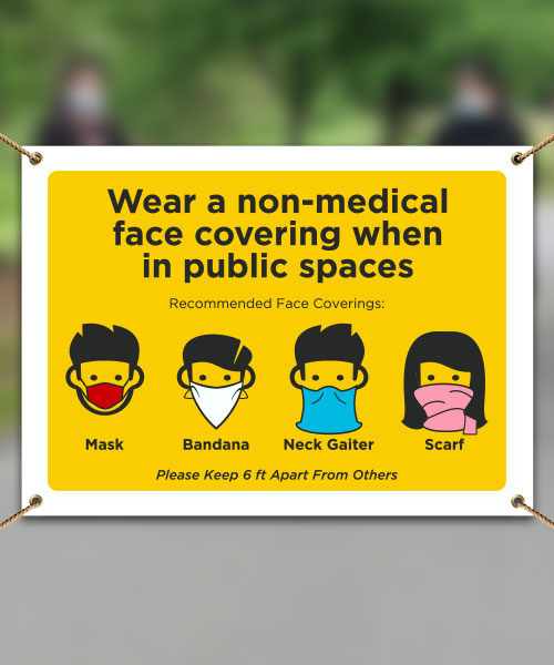 Non-Medical Face Coverings Banner
