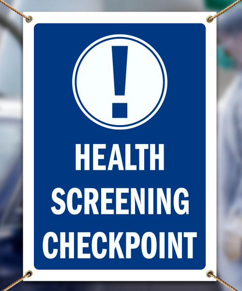 Health Screening Checkpoint Banner