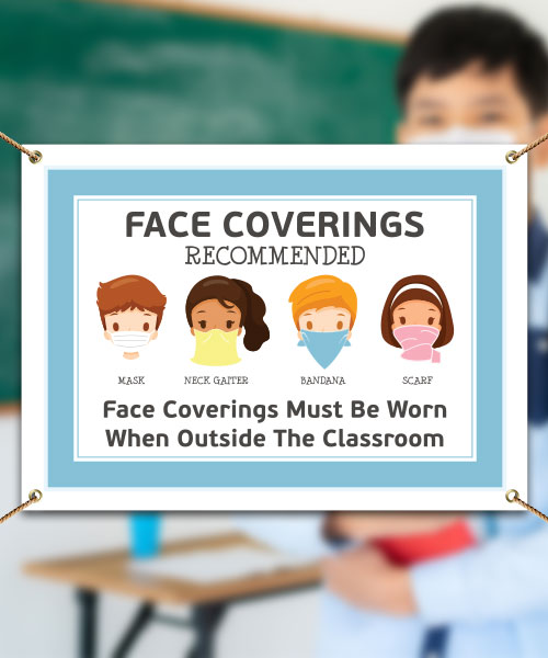 Face Coverings Recommended Banner