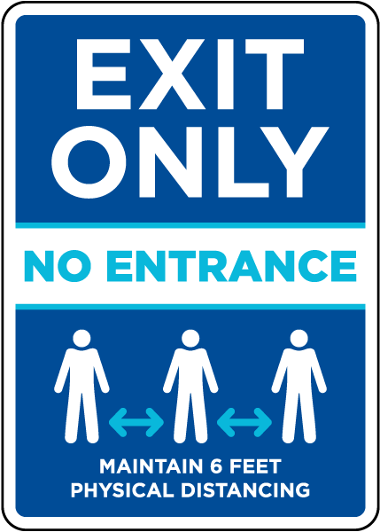 Exit Only No Entrance Sign
