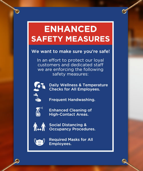 Enhanced Safety Measures Banner