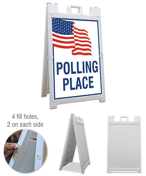 Polling Place Sandwich Board Sign