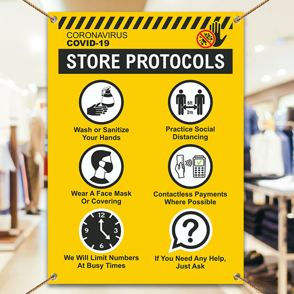 COVID-19 Store Protocols Banner