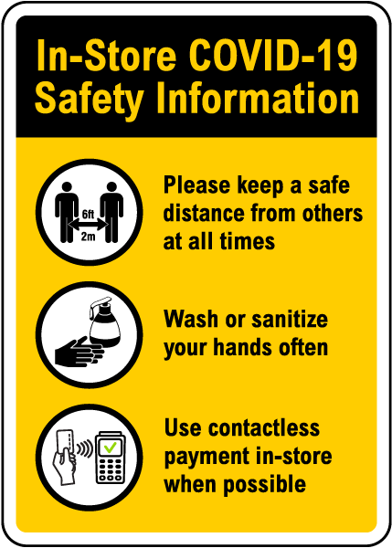 In-Store COVID-19 Safety Information Sign
