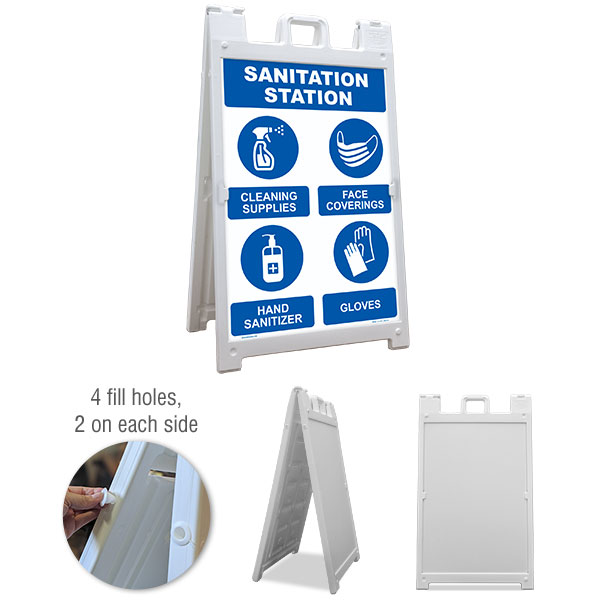 Sanitation Station Sandwich Board Sign
