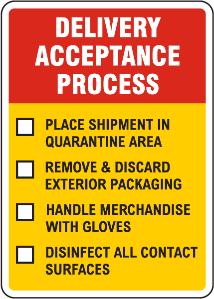 Delivery Acceptance Process Sign
