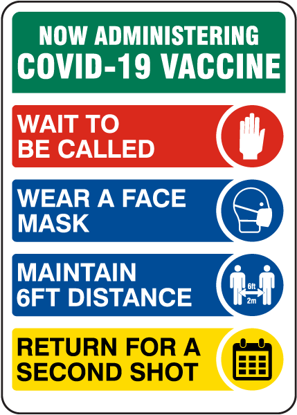 COVID-19 Vaccine Protocols Sign