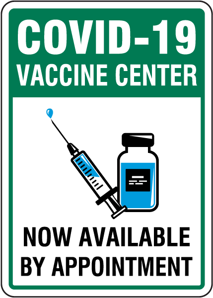 COVID-19 Vaccine Center Sign