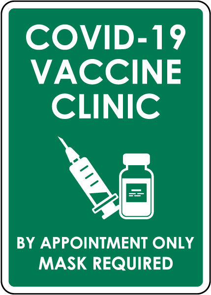 COVID-19 Vaccine Clinic Sign