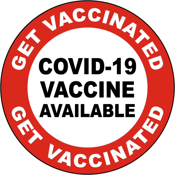 Get Vaccinated COVID-19 Label