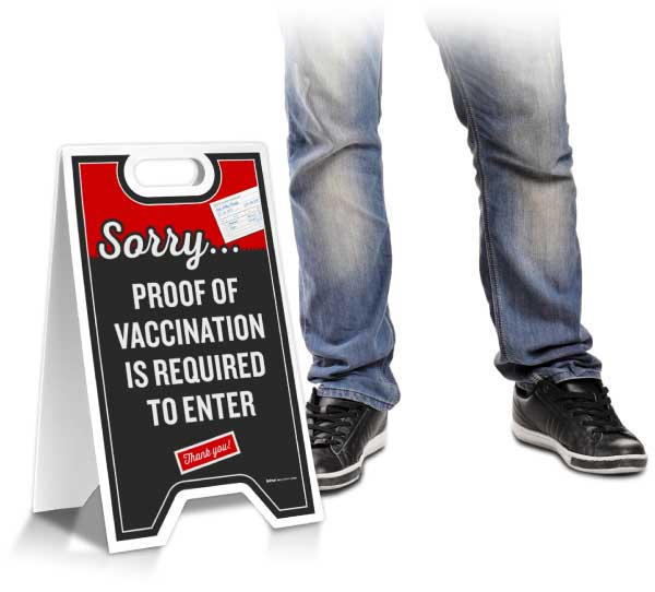 Proof of Vaccination Is Required to Enter Floor Stand