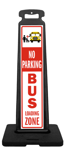No Parking Bus Loading Zone Vertical Panel