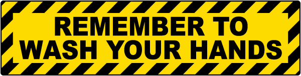 Wash Your Hands Floor Sign