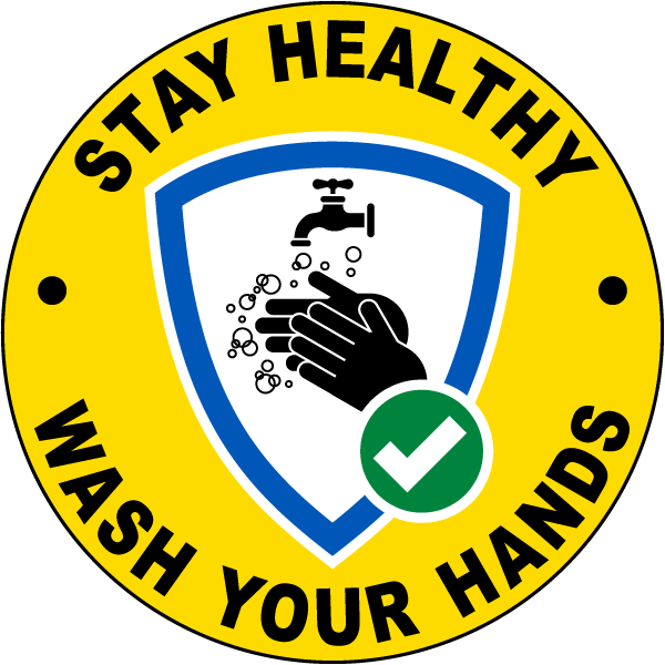 Wash Your Hands Floor Sign