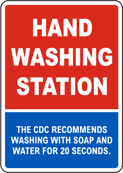 Hand Washing Station Sign