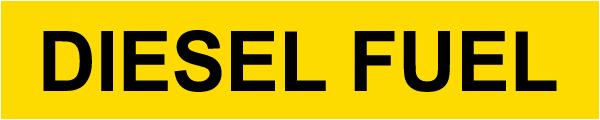 Diesel Fuel Self-Adhesive Pipe Marker