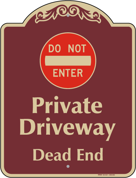 Private Driveway Sign