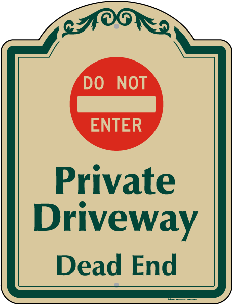 Private Driveway Sign