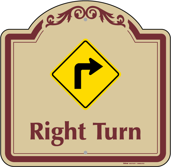 Right Turn Sign