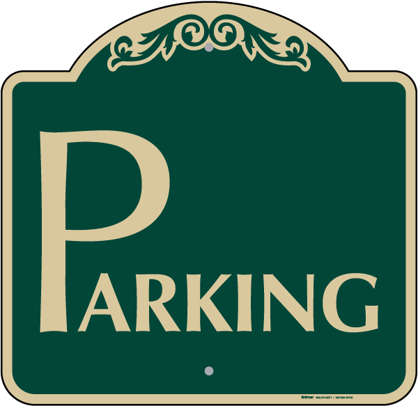 Parking Area Sign