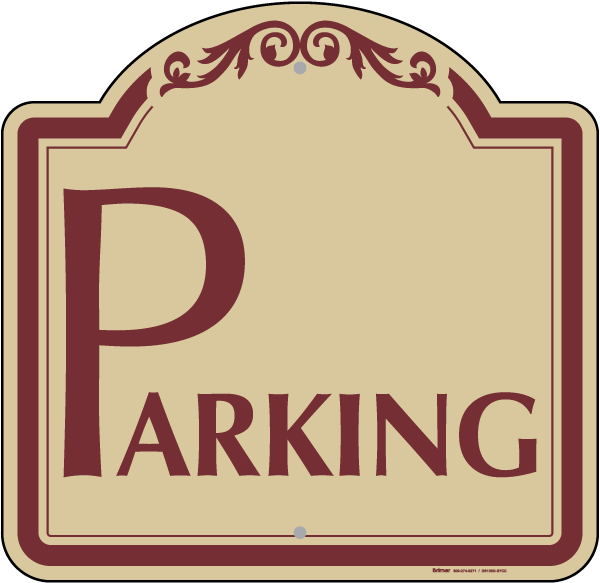 Parking Area Sign