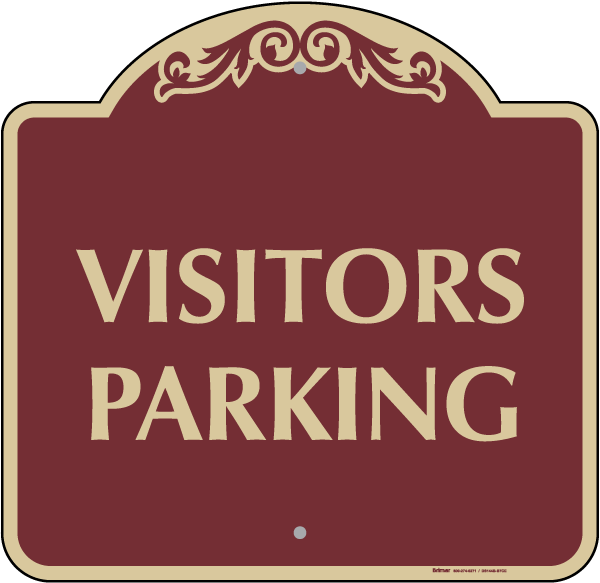 Visitors Parking Sign