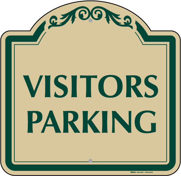 Visitors Parking Sign