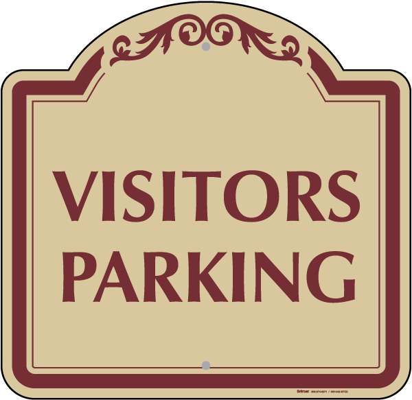Visitors Parking Sign