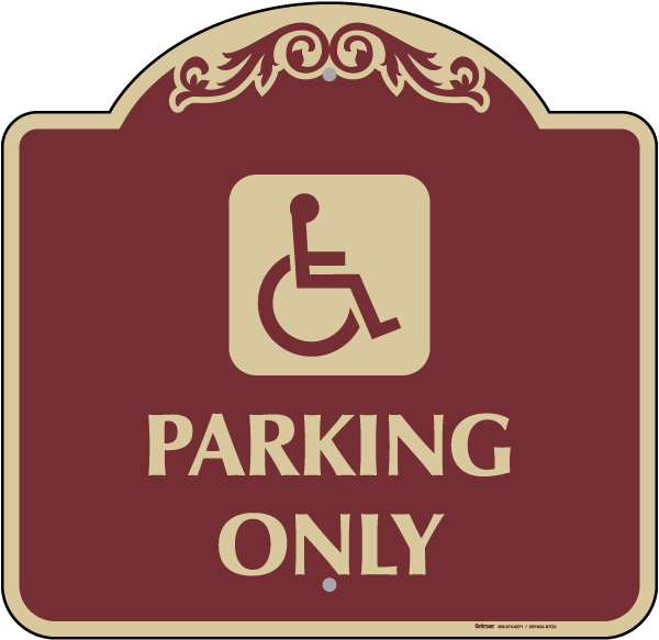 Handicapped Parking Only Sign