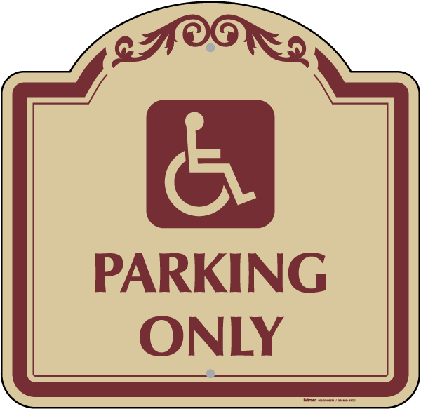 Handicapped Parking Only Sign