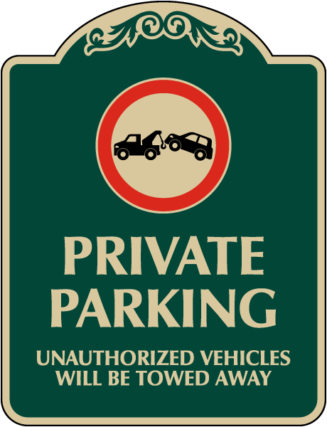 Private Parking Sign