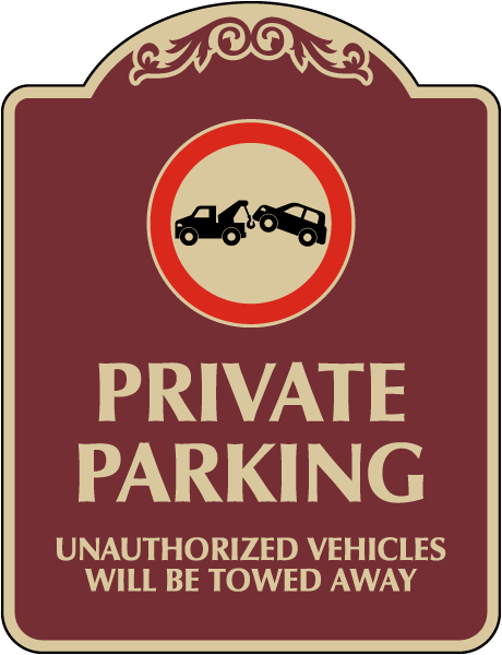 Private Parking Sign