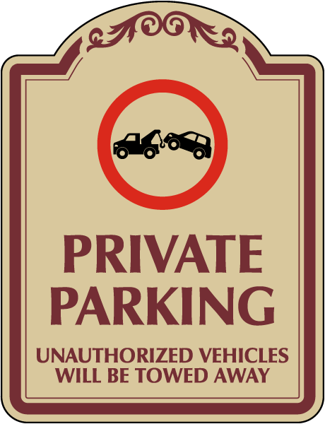 Private Parking Sign
