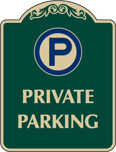 Private Parking Sign