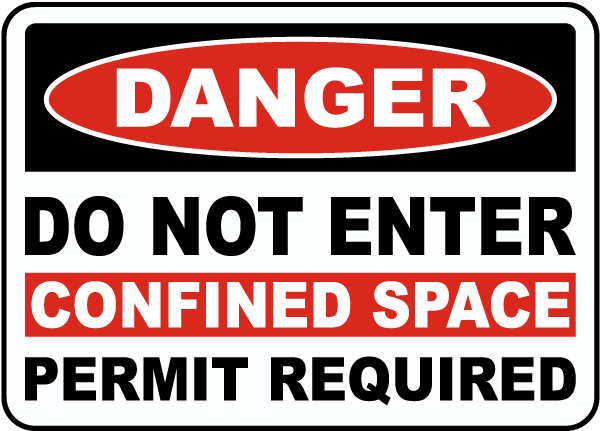 Do Not Enter Permit Required Label