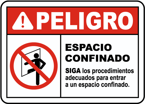 Spanish Entry Procedures Must Be Followed Label