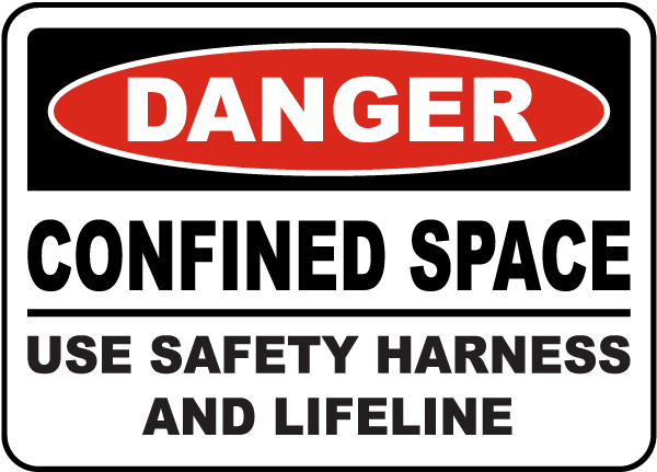 Use Safety Harness and Lifeline Sign