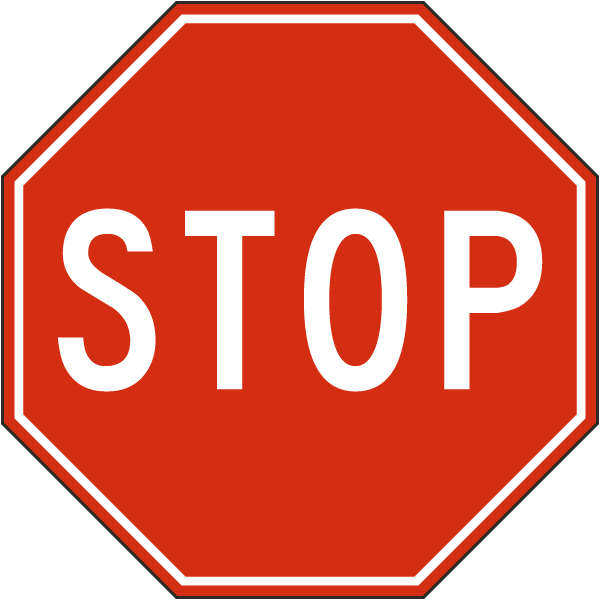 Stop Floor Sign
