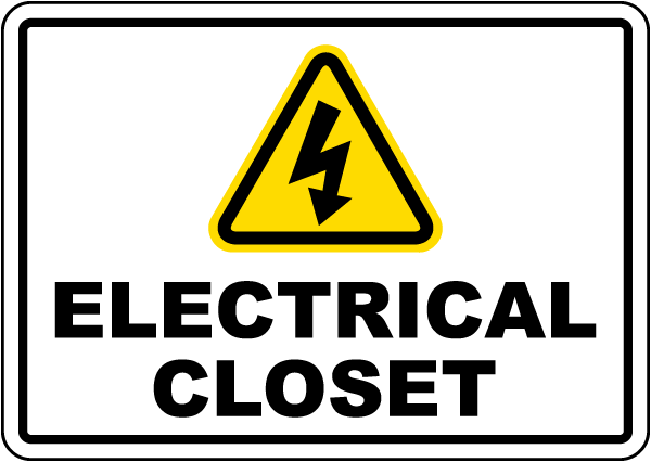 Electrical Closet Sign