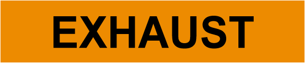 Exhaust Pipe Label
