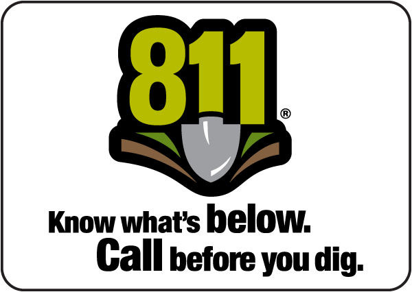 811 Know what's below decal