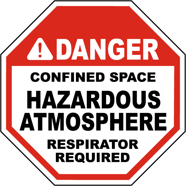 Hazardous Atmosphere Respirator Required Sign