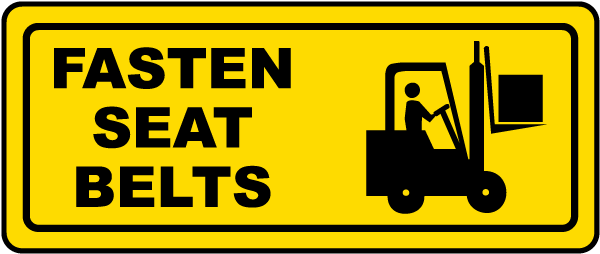 Fasten Seat Belts Label E5139 By