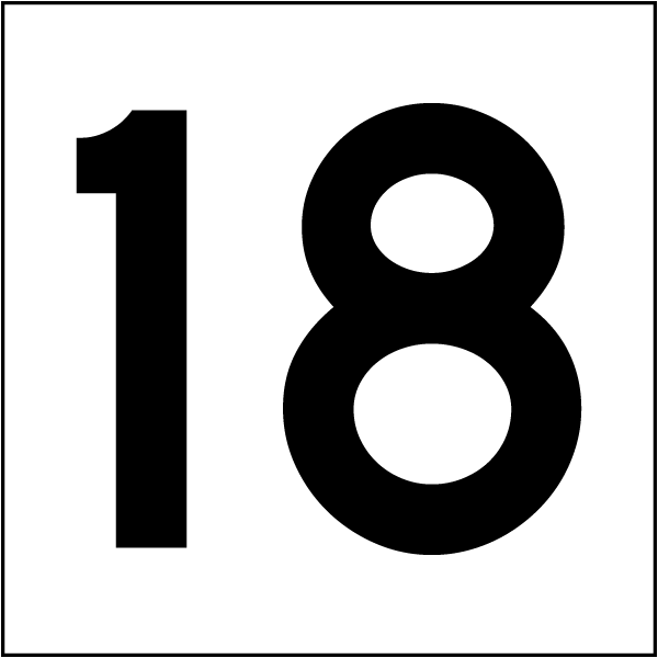 Hanging Sign - Aisle 18